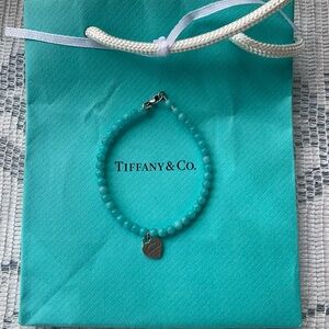 Authentic Tiffany & Co amazonite bracelet